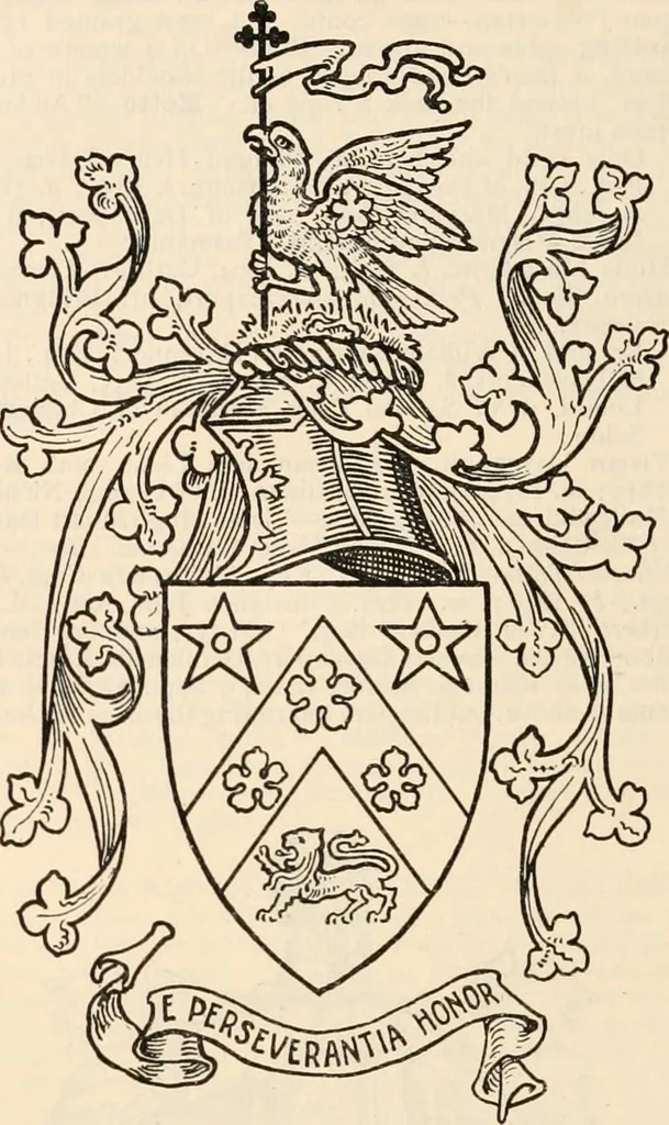 An illustration from Armorial families : a directory of gentlemen of coat-armour, 1905, leaf 419