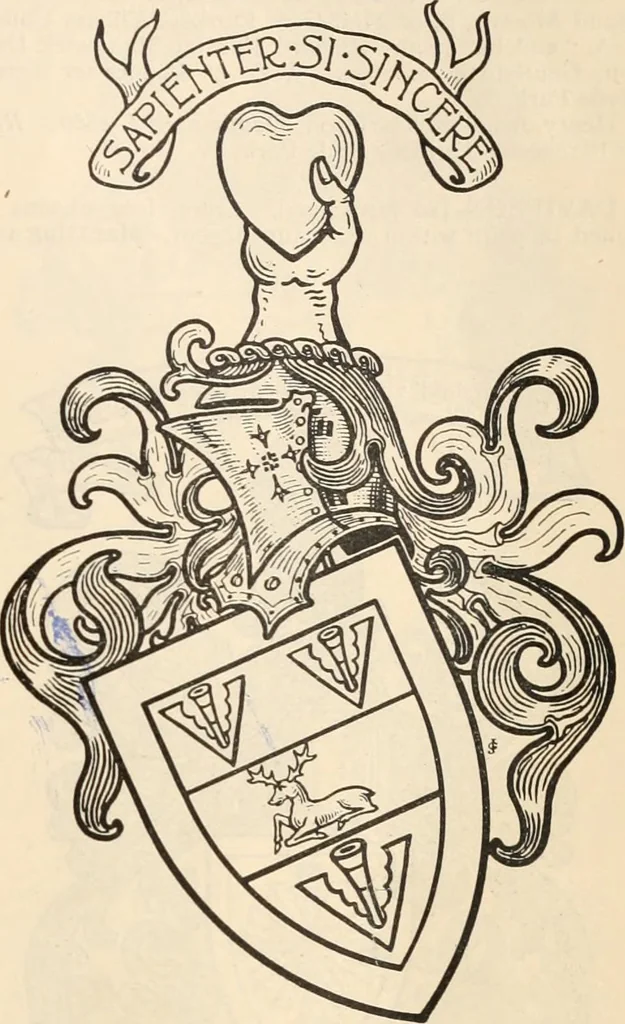 An illustration from Armorial families : a directory of gentlemen of coat-armour, 1905, leaf 420