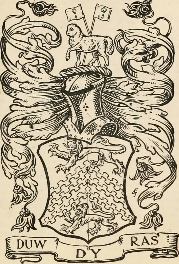 An illustration from Armorial families : a directory of gentlemen of coat-armour, 1905, leaf 422