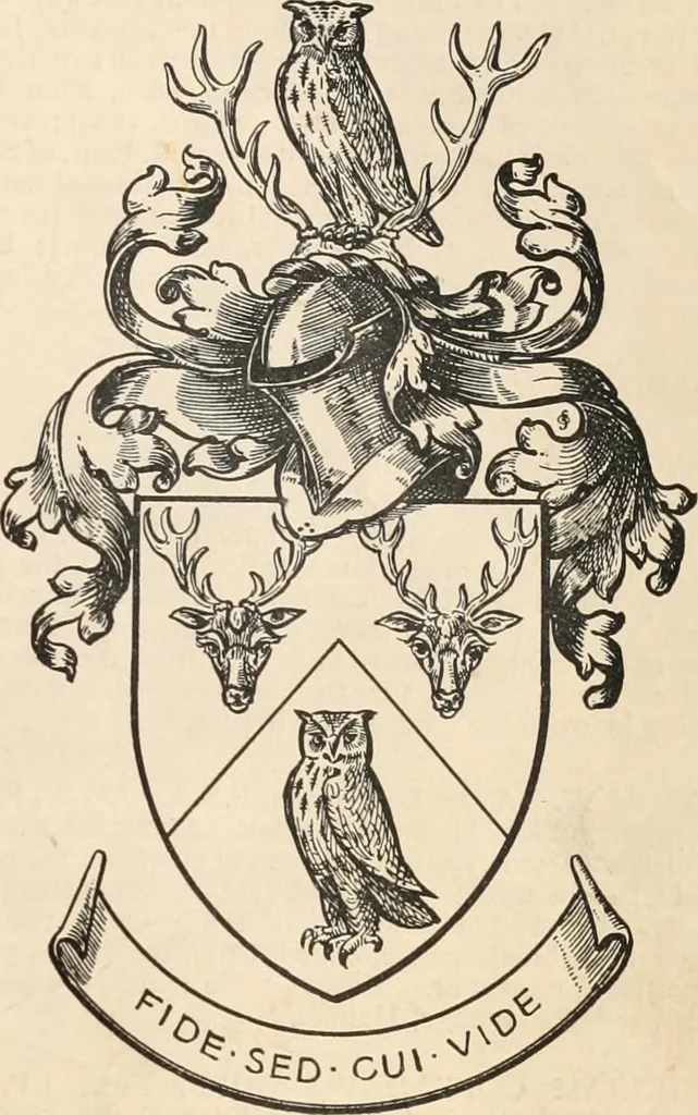 An illustration from Armorial families : a directory of gentlemen of coat-armour, 1905, leaf 422