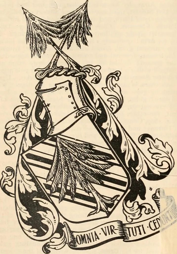 An illustration from Armorial families : a directory of gentlemen of coat-armour, 1905, leaf 431