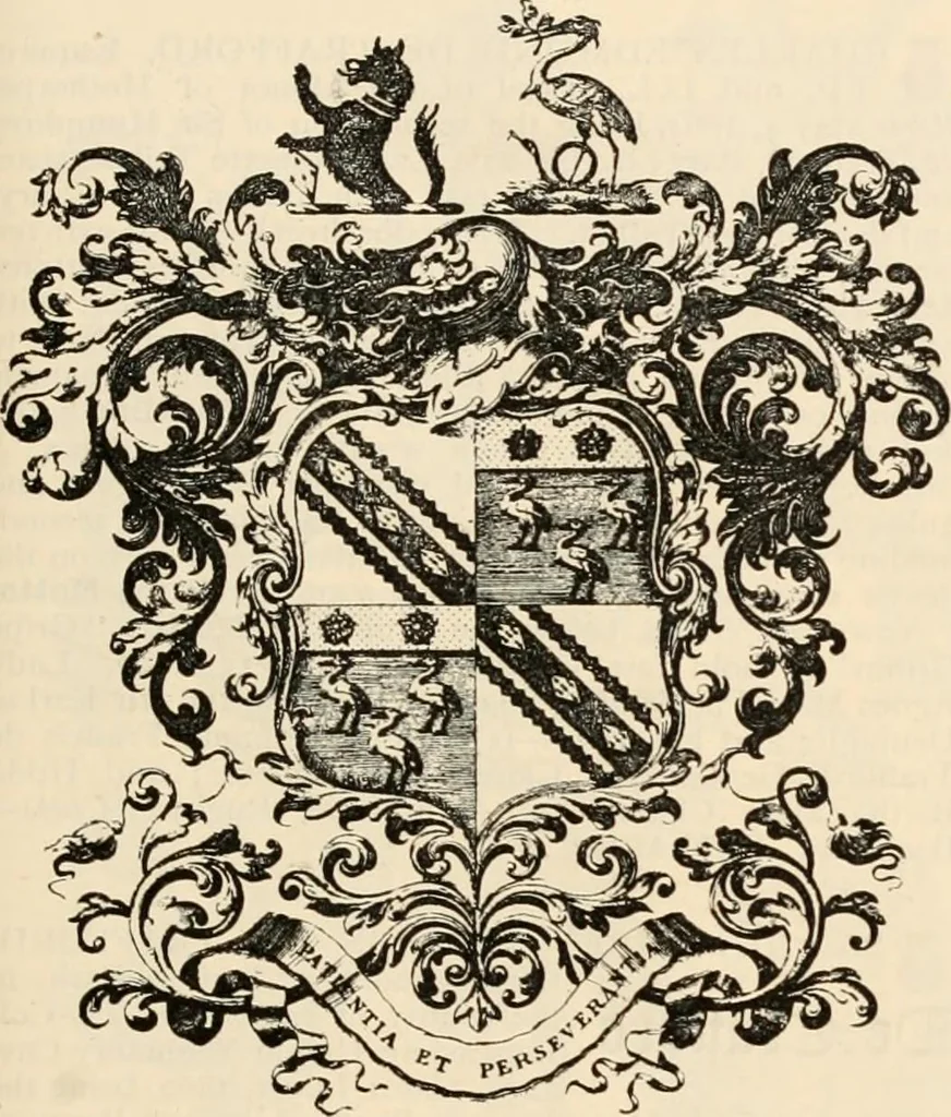 An illustration from Armorial families : a directory of gentlemen of coat-armour, 1905, leaf 436