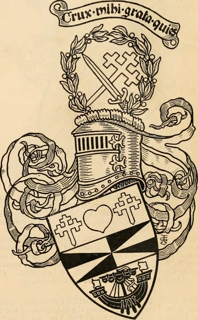 An illustration from Armorial families : a directory of gentlemen of coat-armour, 1905, leaf 44
