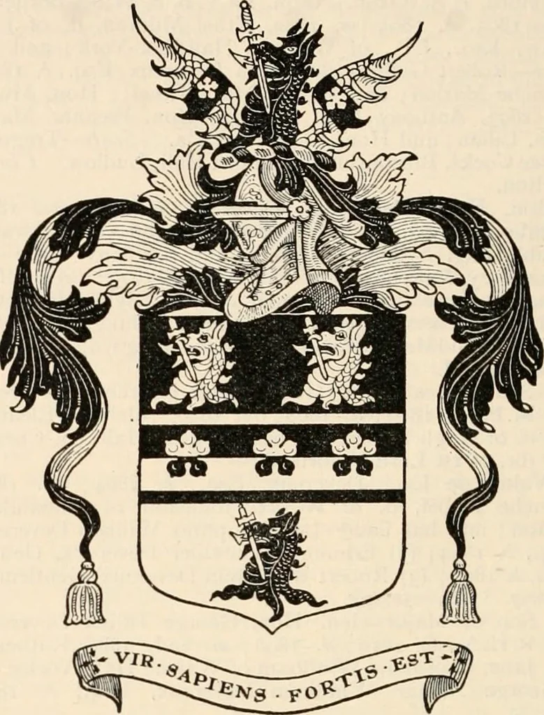 An illustration from Armorial families : a directory of gentlemen of coat-armour, 1905, leaf 441