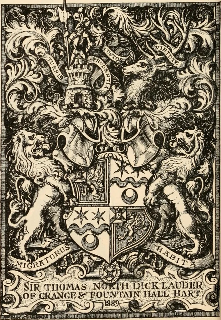 An illustration from Armorial families : a directory of gentlemen of coat-armour, 1905, leaf 443