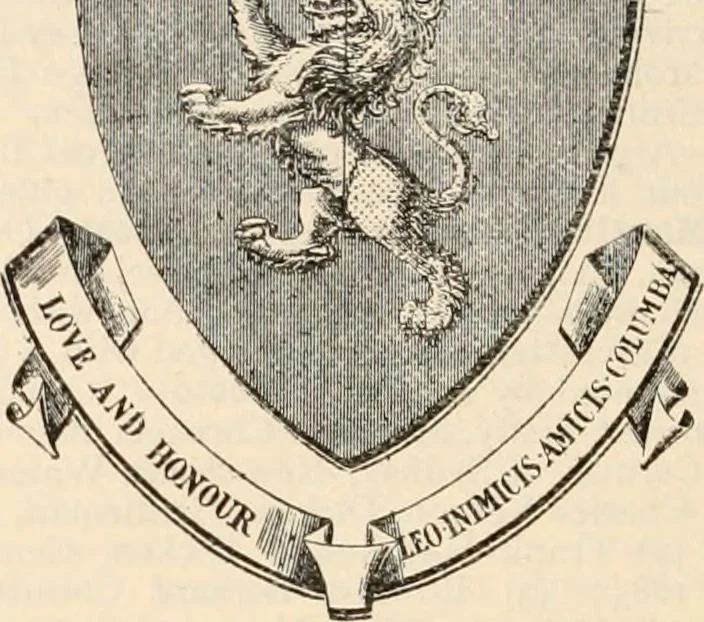 An illustration from Armorial families : a directory of gentlemen of coat-armour, 1905, leaf 445