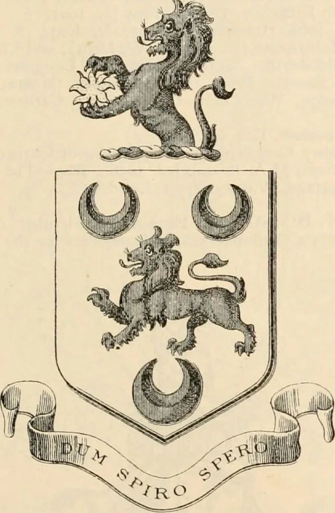 An illustration from Armorial families : a directory of gentlemen of coat-armour, 1905, leaf 446