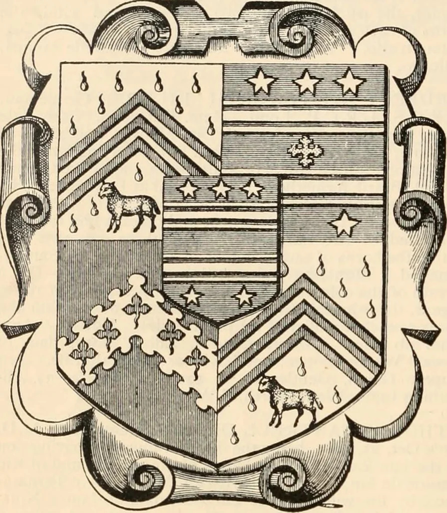 An illustration from Armorial families : a directory of gentlemen of coat-armour, 1905, leaf 447