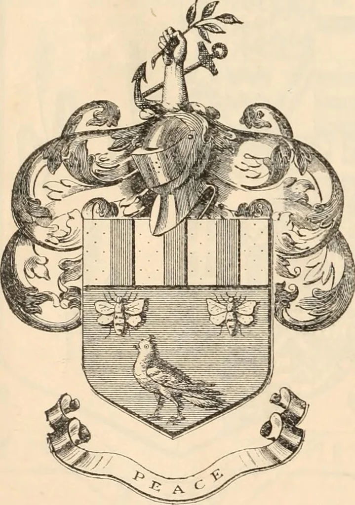 An illustration from Armorial families : a directory of gentlemen of coat-armour, 1905, leaf 449