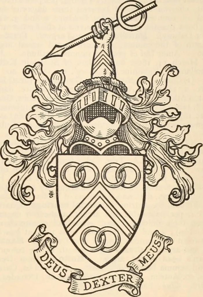 An illustration from Armorial families : a directory of gentlemen of coat-armour, 1905, leaf 450