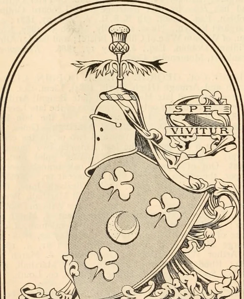 An illustration from Armorial families : a directory of gentlemen of coat-armour, 1905, leaf 451