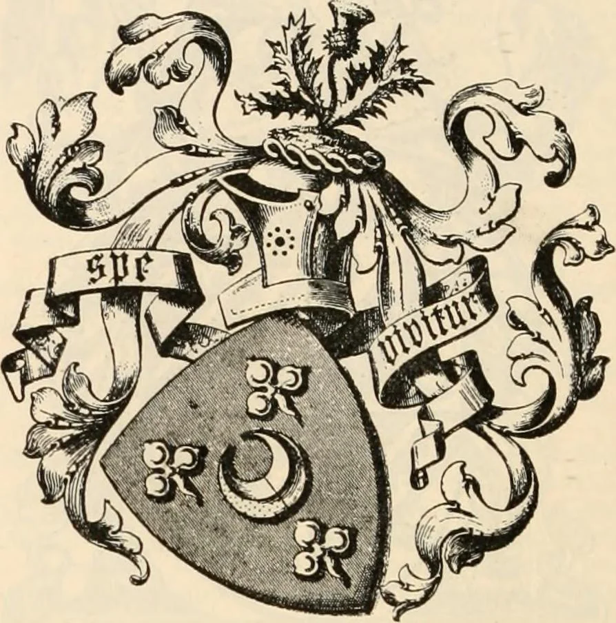 An illustration from Armorial families : a directory of gentlemen of coat-armour, 1905, leaf 451