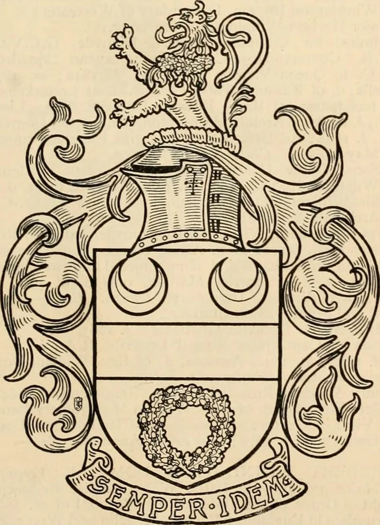 An illustration from Armorial families : a directory of gentlemen of coat-armour, 1905, leaf 452
