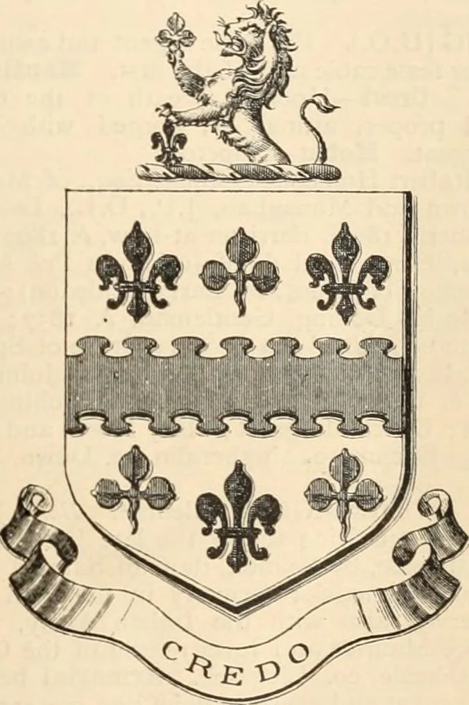 An illustration from Armorial families : a directory of gentlemen of coat-armour, 1905, leaf 452