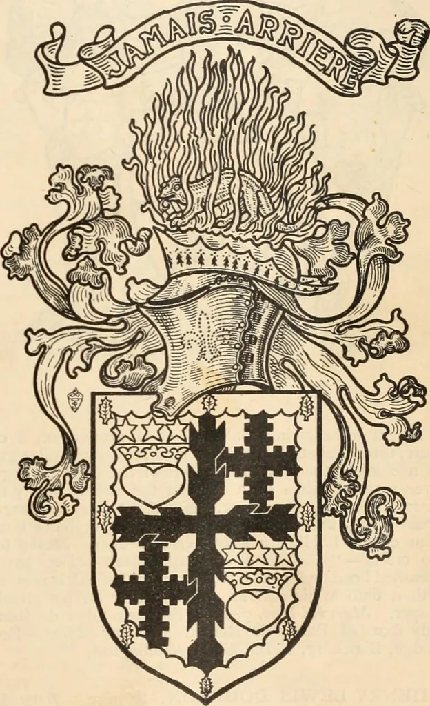 An illustration from Armorial families : a directory of gentlemen of coat-armour, 1905, leaf 456