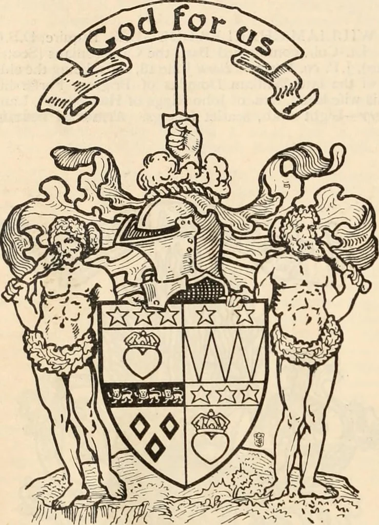 An illustration from Armorial families : a directory of gentlemen of coat-armour, 1905, leaf 457
