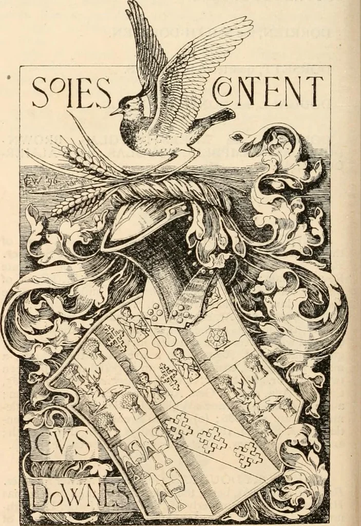 An illustration from Armorial families : a directory of gentlemen of coat-armour, 1905, leaf 457