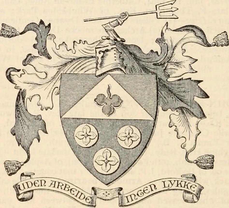 An illustration from Armorial families : a directory of gentlemen of coat-armour, 1905, leaf 459