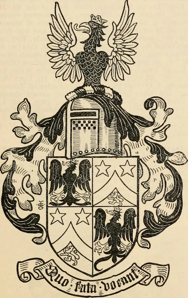 An illustration from Armorial families : a directory of gentlemen of coat-armour, 1905, leaf 46