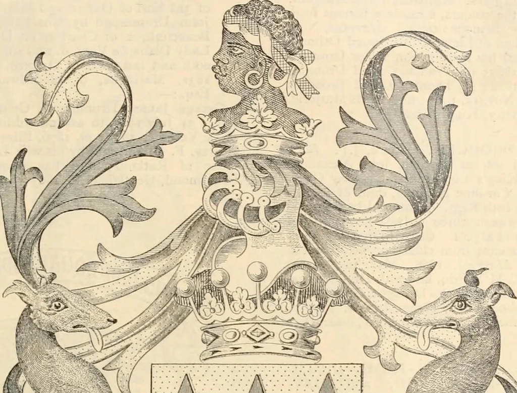 An illustration from Armorial families : a directory of gentlemen of coat-armour, 1905, leaf 460