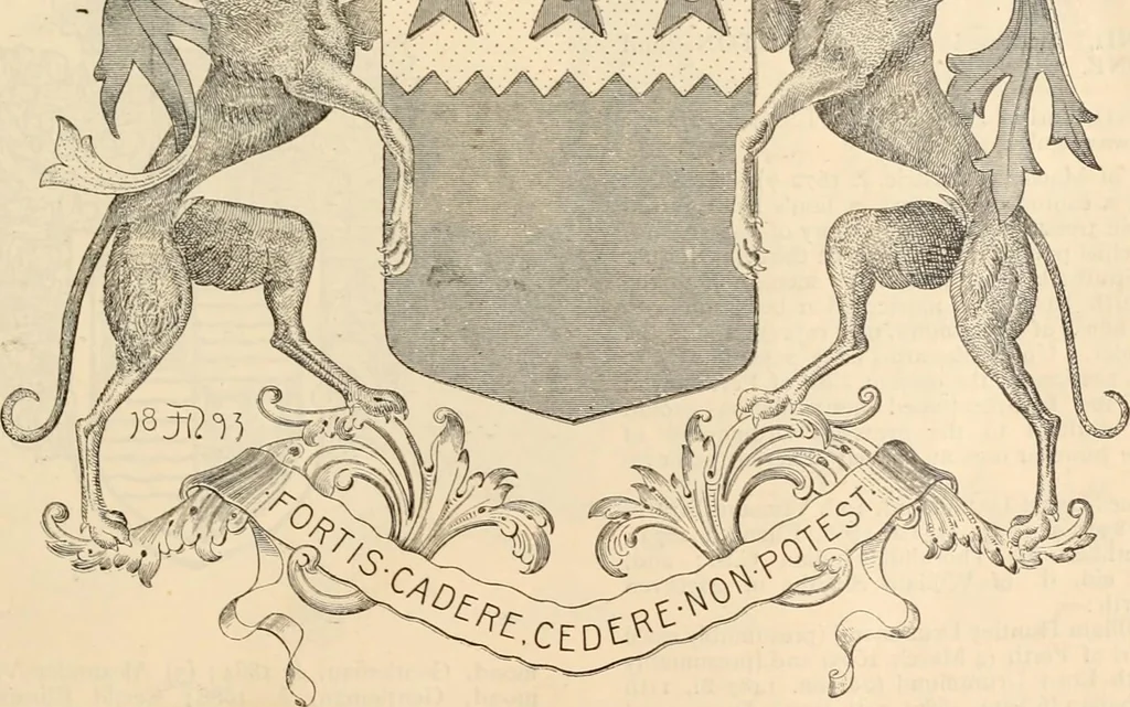 An illustration from Armorial families : a directory of gentlemen of coat-armour, 1905, leaf 460