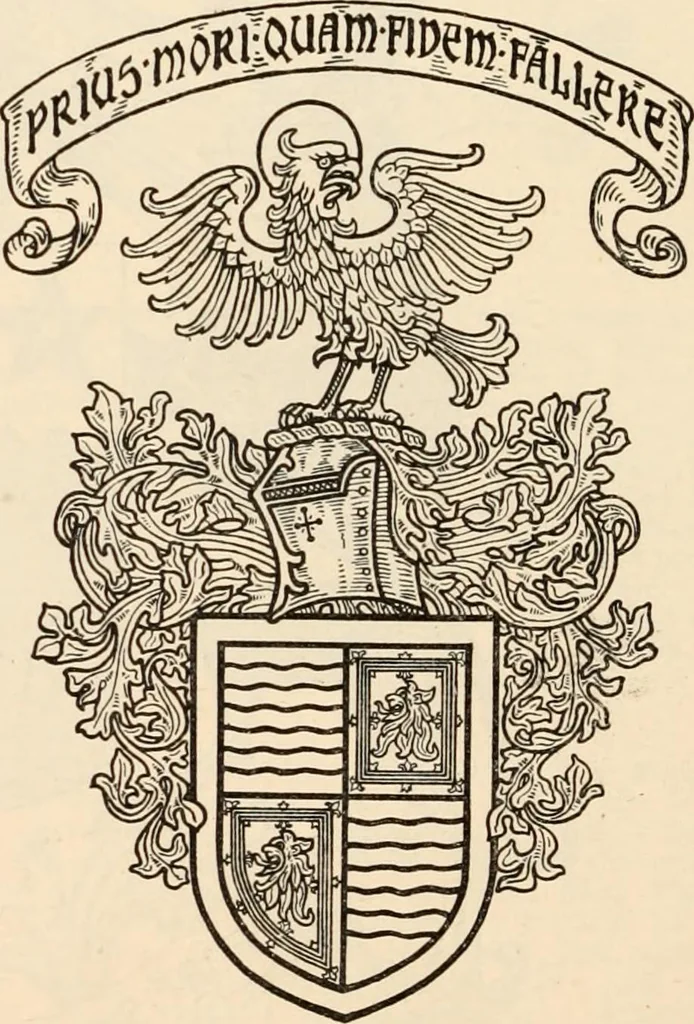 An illustration from Armorial families : a directory of gentlemen of coat-armour, 1905, leaf 461