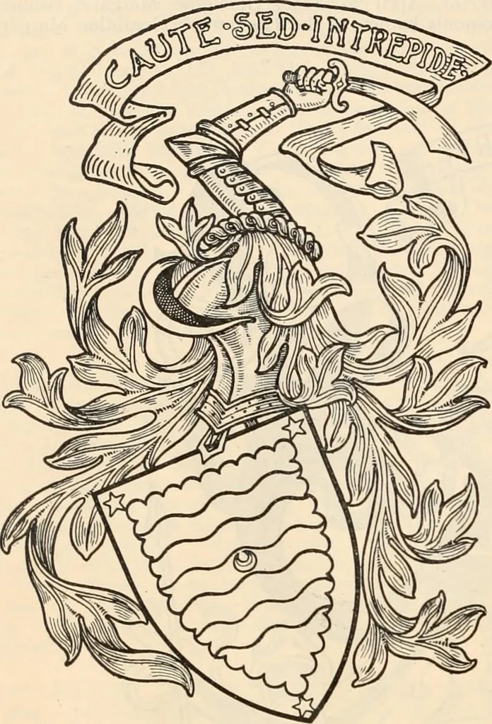 An illustration from Armorial families : a directory of gentlemen of coat-armour, 1905, leaf 463