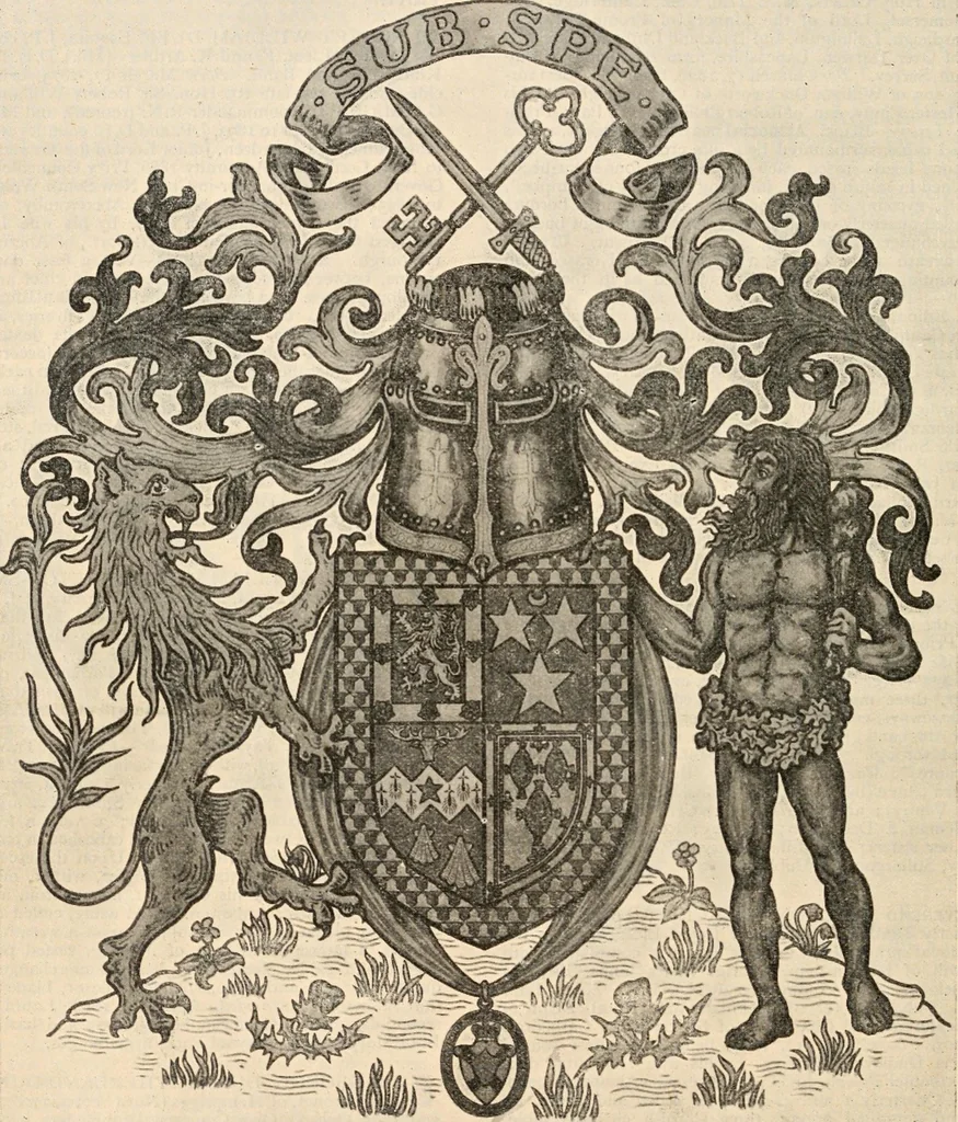 An illustration from Armorial families : a directory of gentlemen of coat-armour, 1905, leaf 467