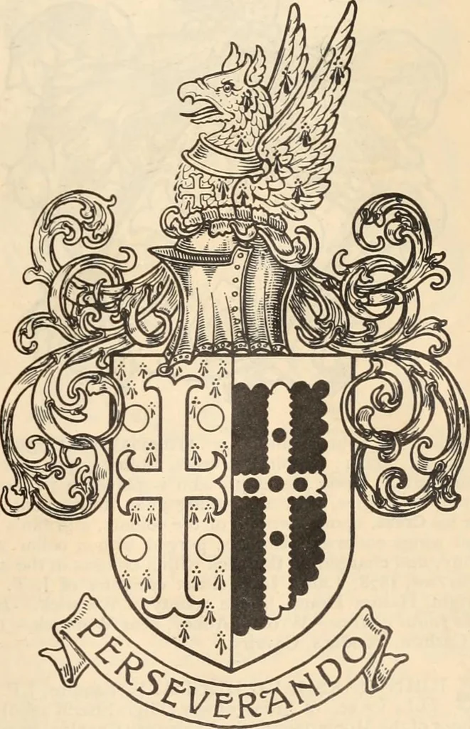 An illustration from Armorial families : a directory of gentlemen of coat-armour, 1905, leaf 468