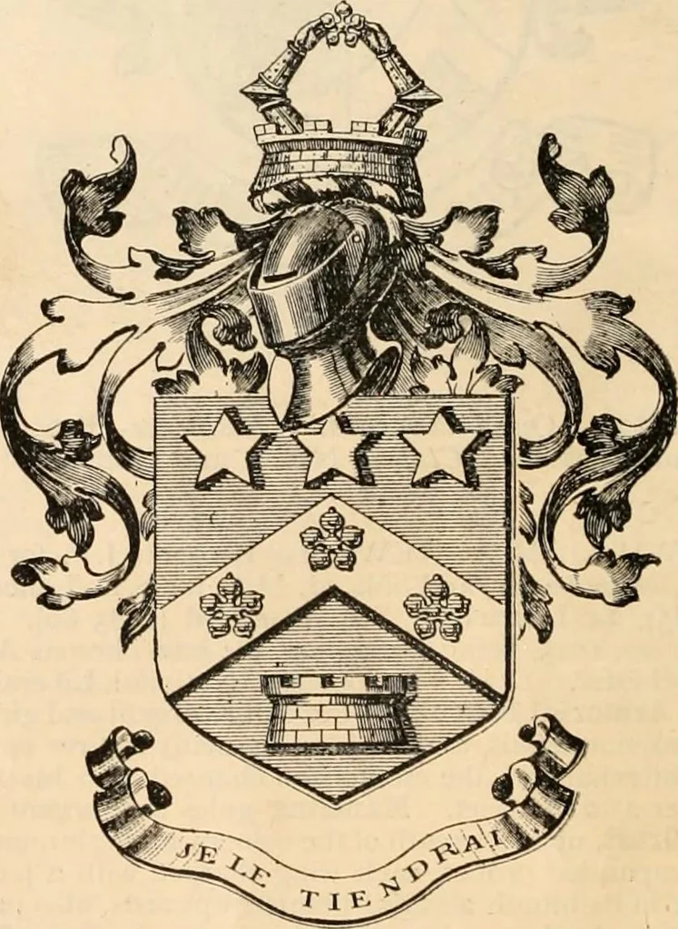 An illustration from Armorial families : a directory of gentlemen of coat-armour, 1905, leaf 47
