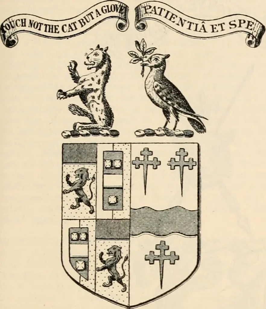 An illustration from Armorial families : a directory of gentlemen of coat-armour, 1905, leaf 470