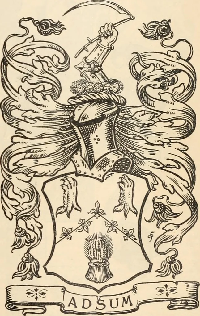 An illustration from Armorial families : a directory of gentlemen of coat-armour, 1905, leaf 470
