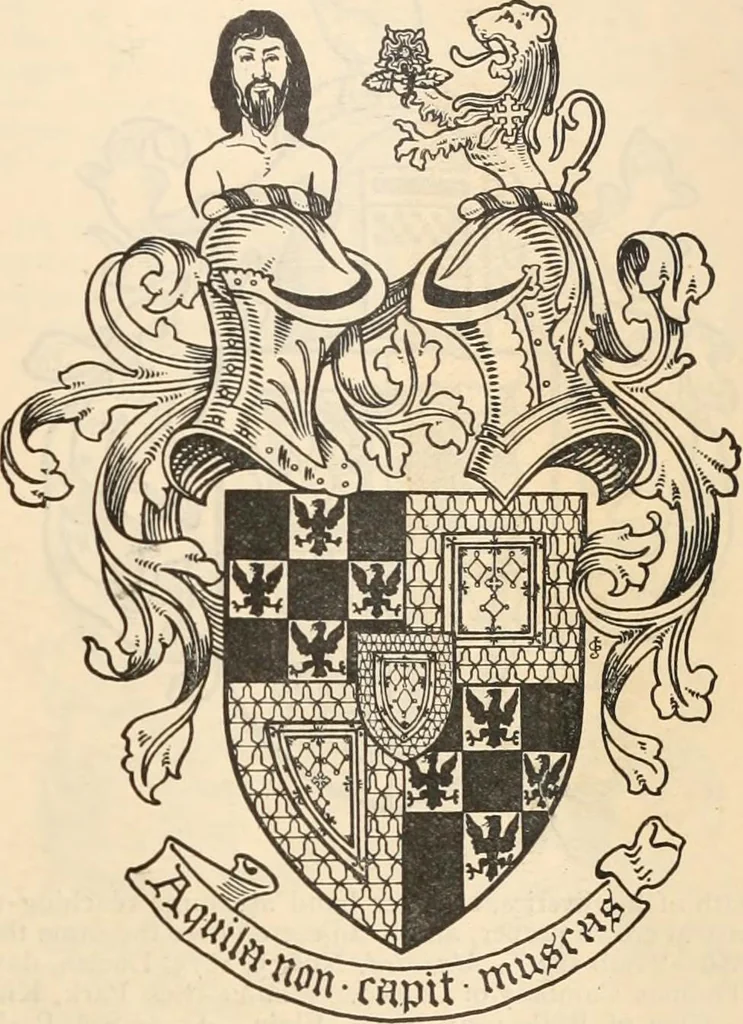 An illustration from Armorial families : a directory of gentlemen of coat-armour, 1905, leaf 472