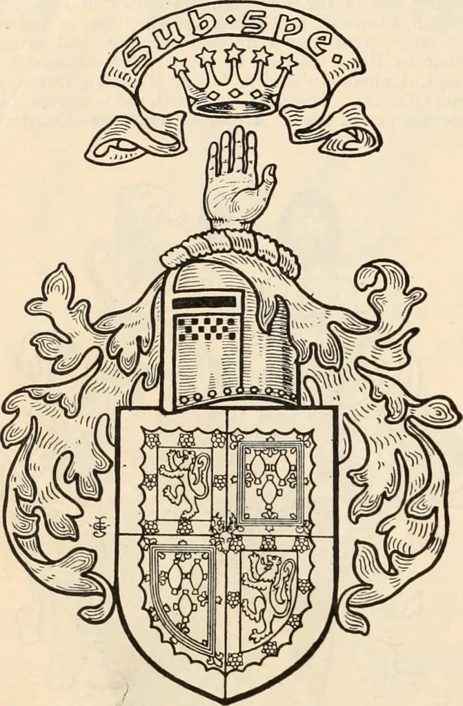 An illustration from Armorial families : a directory of gentlemen of coat-armour, 1905, leaf 473