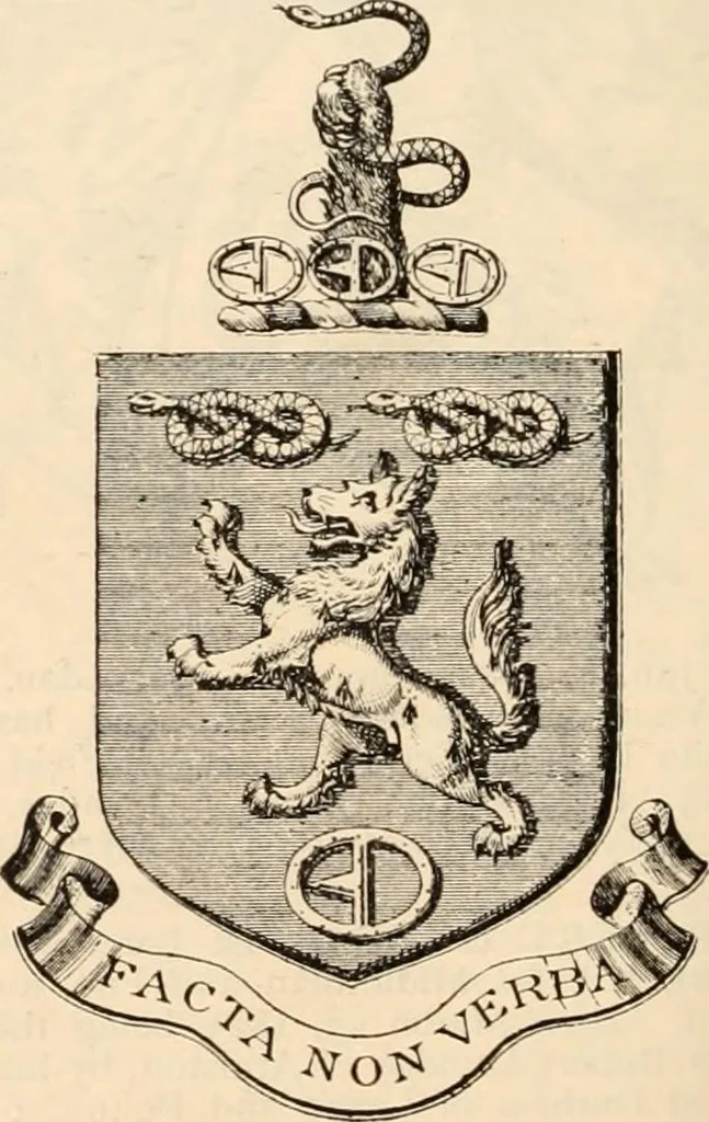 An illustration from Armorial families : a directory of gentlemen of coat-armour, 1905, leaf 475