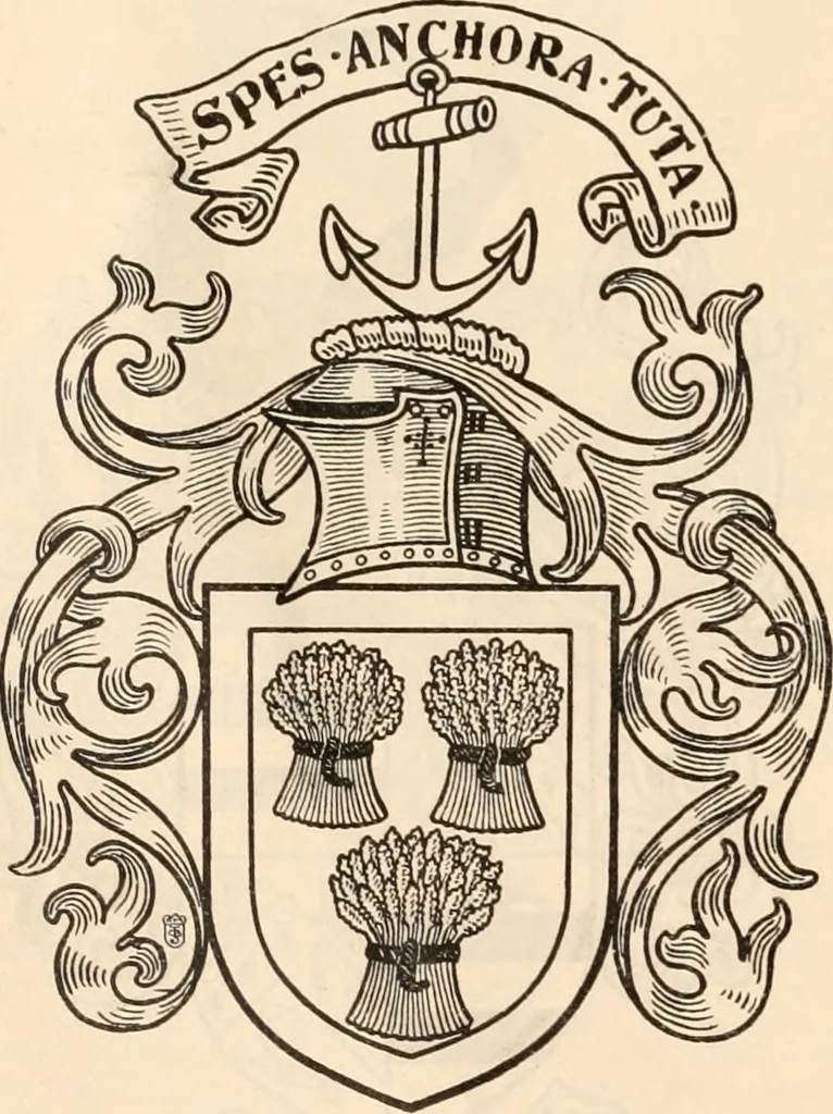 An illustration from Armorial families : a directory of gentlemen of coat-armour, 1905, leaf 477