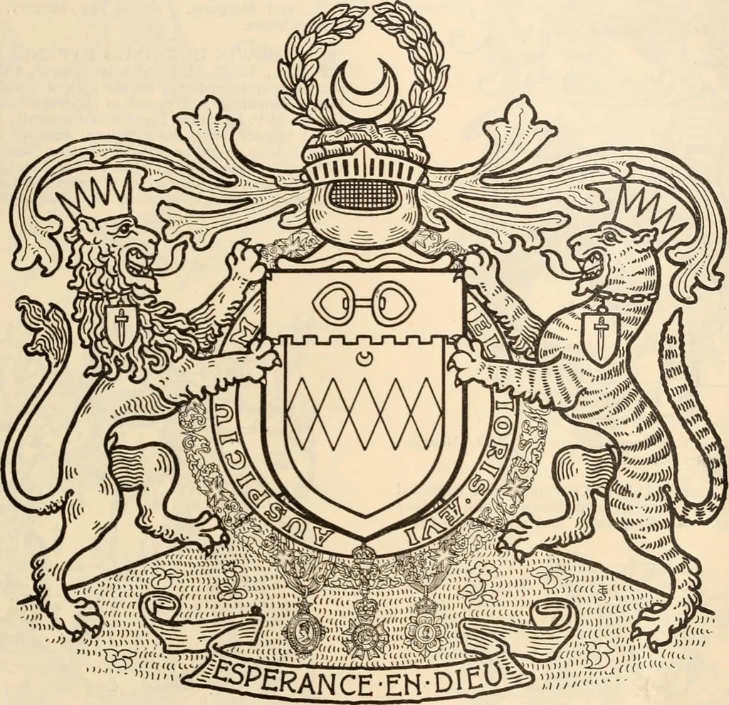 An illustration from Armorial families : a directory of gentlemen of coat-armour, 1905, leaf 478