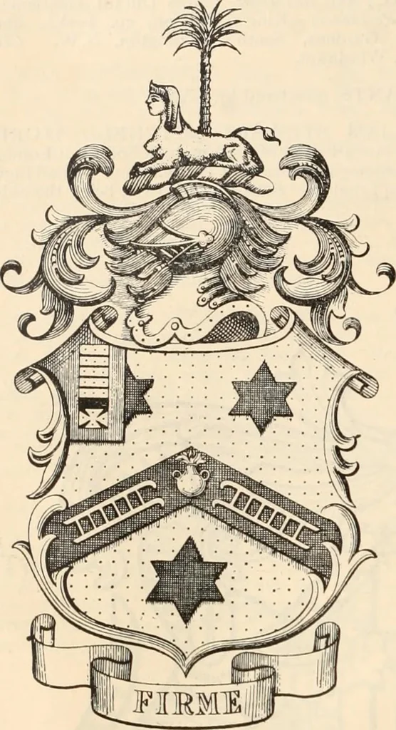 An illustration from Armorial families : a directory of gentlemen of coat-armour, 1905, leaf 479