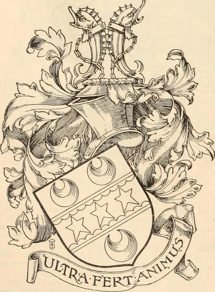 An illustration from Armorial families : a directory of gentlemen of coat-armour, 1905, leaf 479