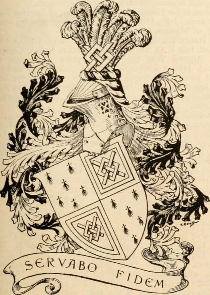 An illustration from Armorial families : a directory of gentlemen of coat-armour, 1905, leaf 480