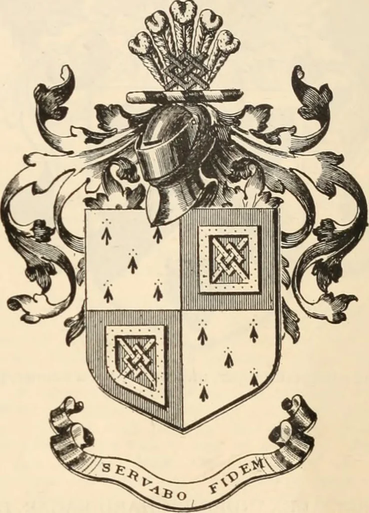 An illustration from Armorial families : a directory of gentlemen of coat-armour, 1905, leaf 480