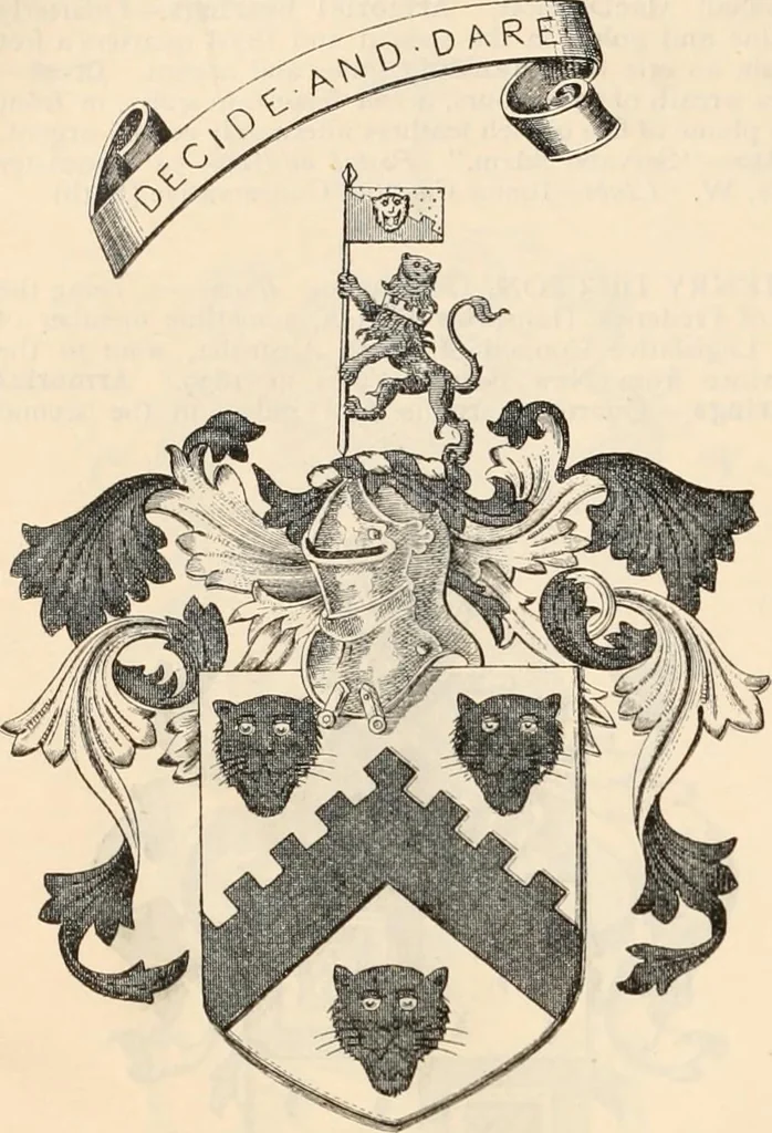 An illustration from Armorial families : a directory of gentlemen of coat-armour, 1905, leaf 481