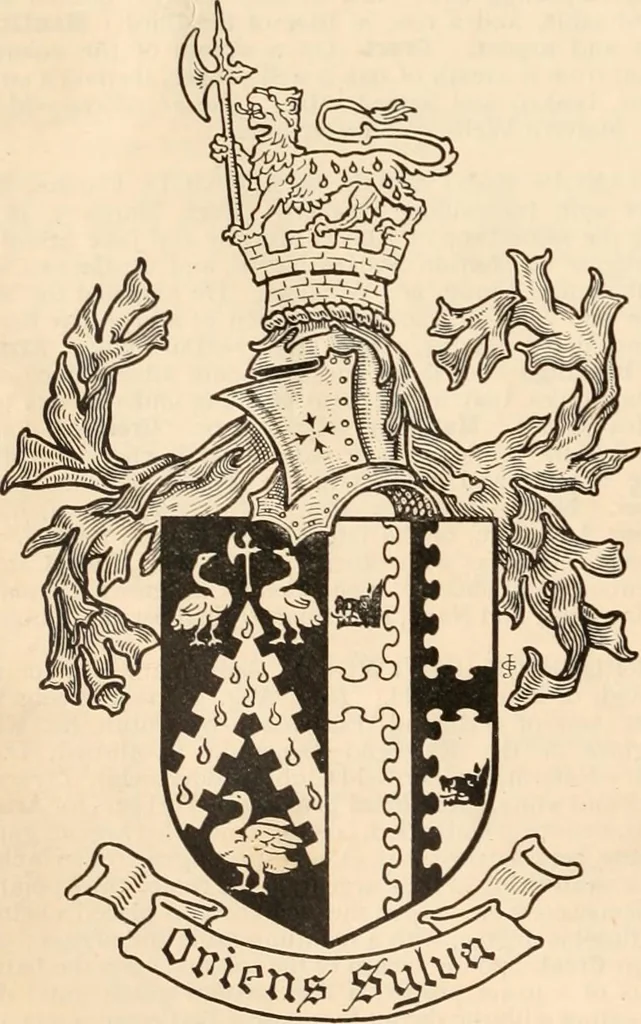 An illustration from Armorial families : a directory of gentlemen of coat-armour, 1905, leaf 483