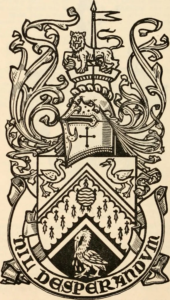 An illustration from Armorial families : a directory of gentlemen of coat-armour, 1905, leaf 483