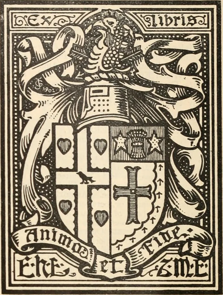 An illustration from Armorial families : a directory of gentlemen of coat-armour, 1905, leaf 484