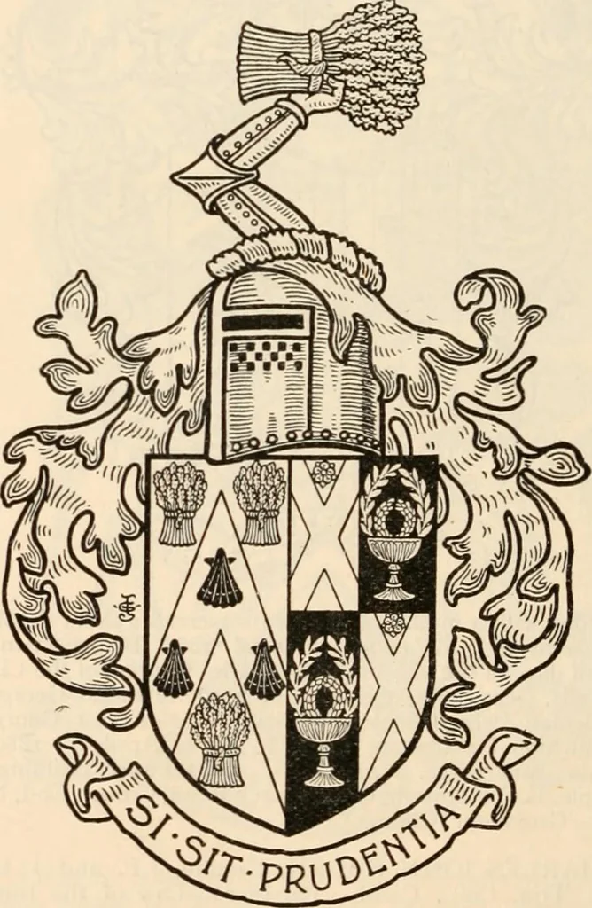 An illustration from Armorial families : a directory of gentlemen of coat-armour, 1905, leaf 485
