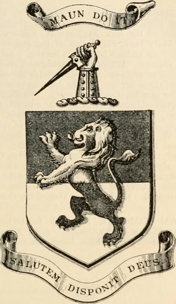 An illustration from Armorial families : a directory of gentlemen of coat-armour, 1905, leaf 486