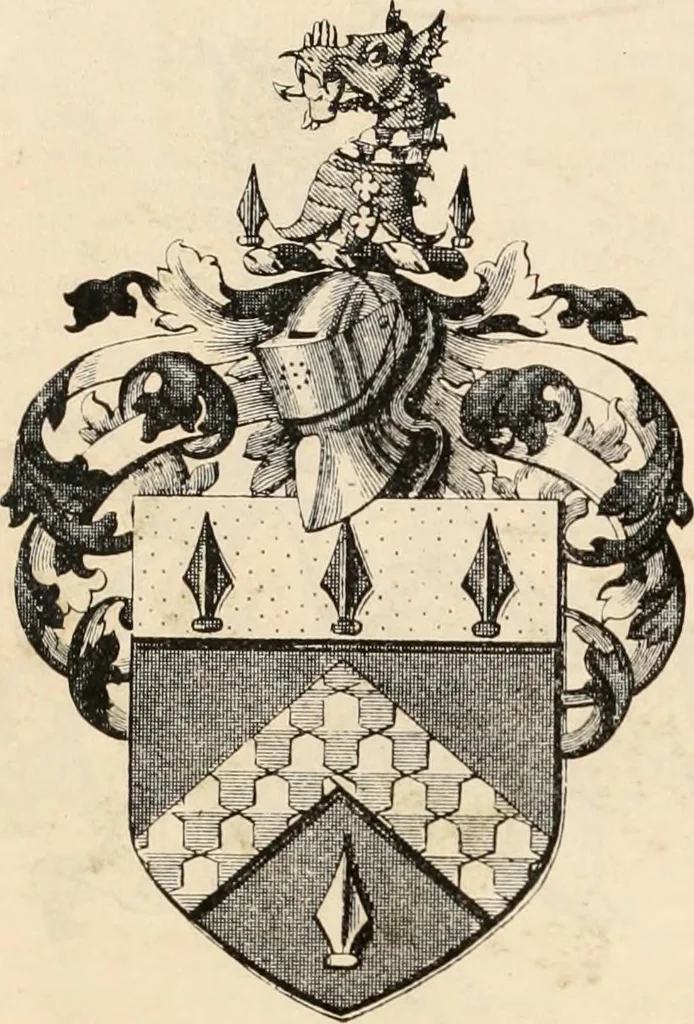 An illustration from Armorial families : a directory of gentlemen of coat-armour, 1905, leaf 489