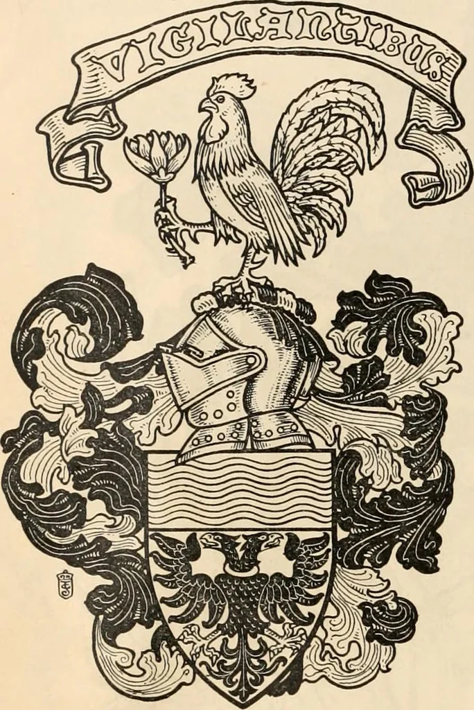 An illustration from Armorial families : a directory of gentlemen of coat-armour, 1905, leaf 49