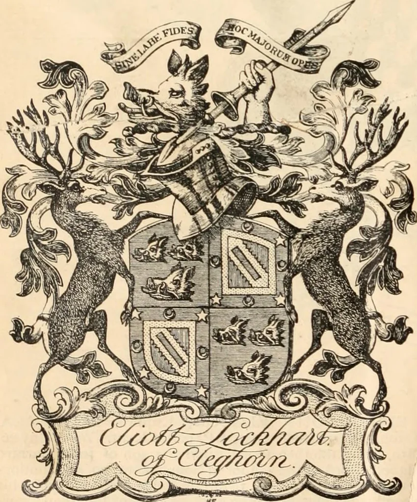 An illustration from Armorial families : a directory of gentlemen of coat-armour, 1905, leaf 495